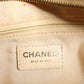 Beige Caviar De Coco Chain Leather Purse Bag