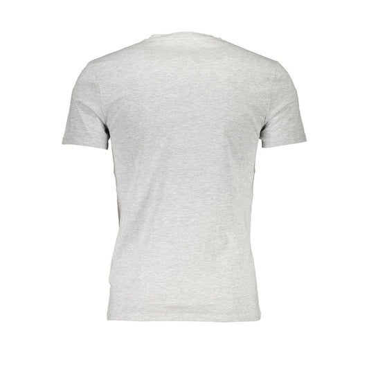 Gray Cotton Men T-Shirt