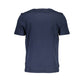 Blue Cotton Men T-Shirt