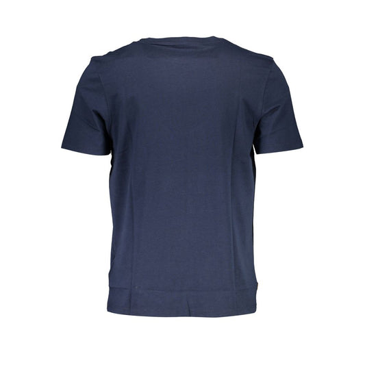 Blue Cotton Men T-Shirt