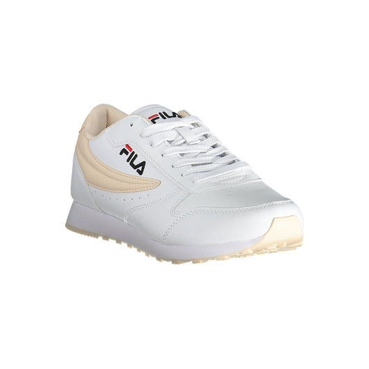 White Polyethylene Women Sneaker