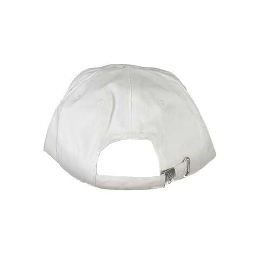 White Cotton Men Cap