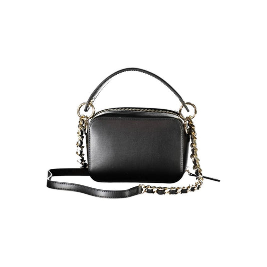 Black Polyethylene Women Handbag