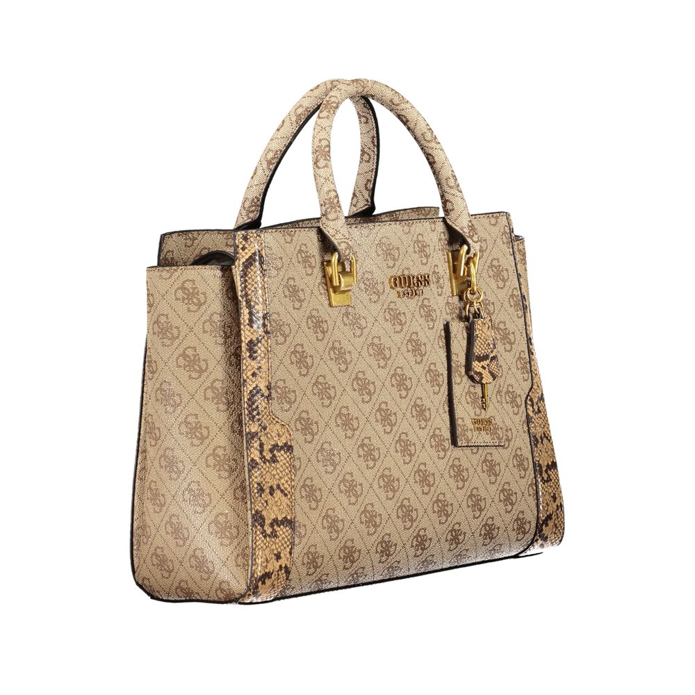 Beige Polyethylene Handbag