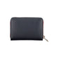 Sleek Blue Multipurpose Wallet with Zip Closure