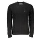 Sleek Black Crew Neck Sweater with Logo