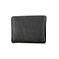 Elegant Black Leather Dual-Compartment Wallet