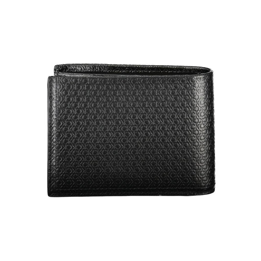 Sleek Black Leather Bifold Wallet with RFID Block