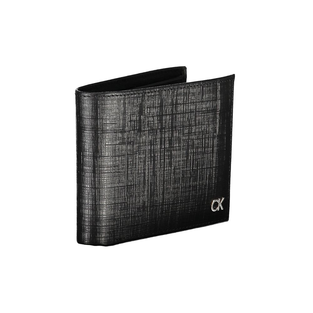 Elegant Black Leather Wallet with RFID Blocking