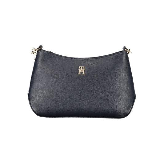 Blue Polyester Handbag