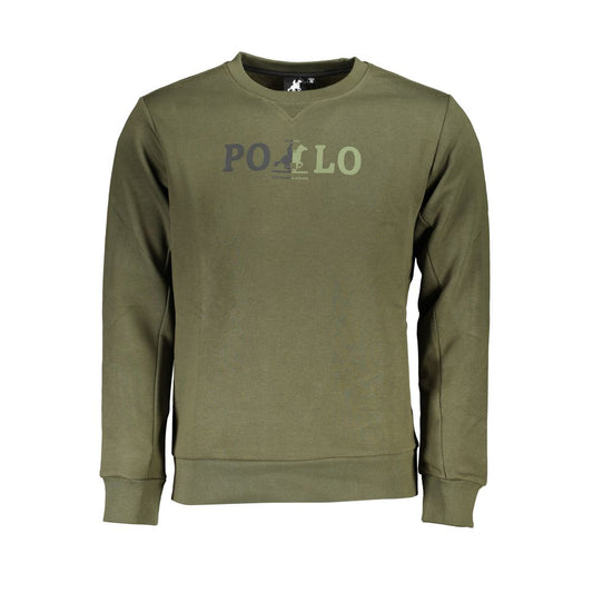 Elegant Green Crew Neck Sweatshirt