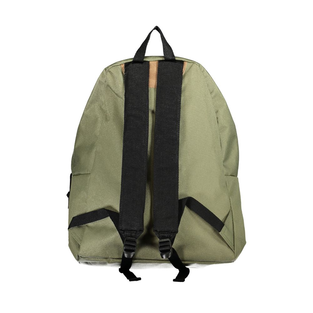 Eco-Conscious Green Backpack with Sleek Design