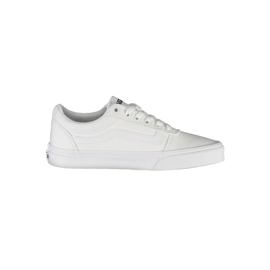 White Polyester Sneaker