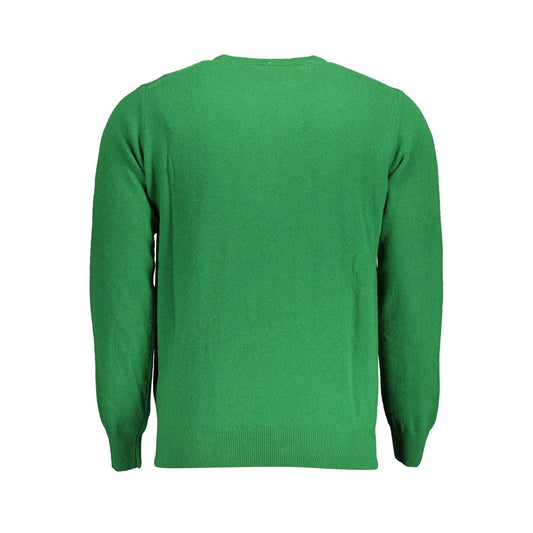 Green Wool Men Sweater