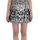 Silver Crystal Embellished Shift Dress Masterpiece