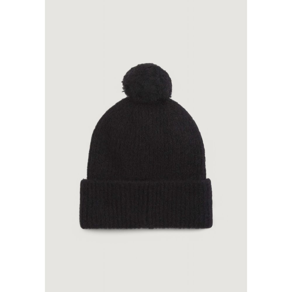 Black Alpaca Leather Hat