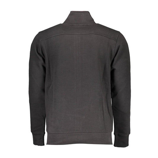 Black Cotton Men Sweater