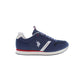 Blue Polyester Men Sneaker