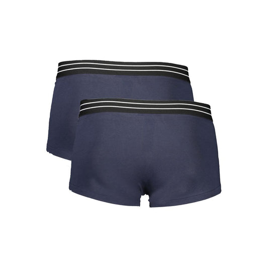 Blue Cotton Men Boxer