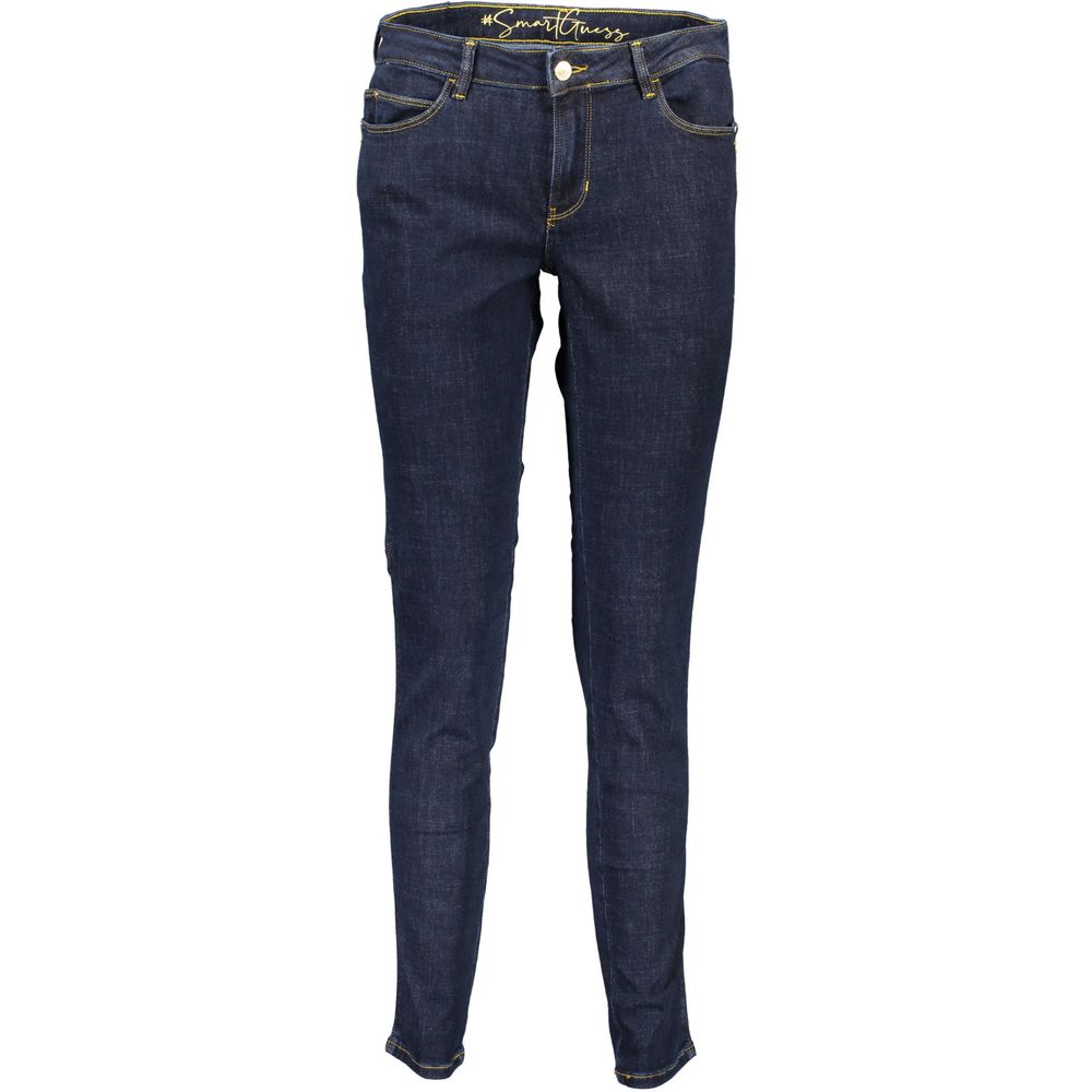 Blue Cotton Women Jeans