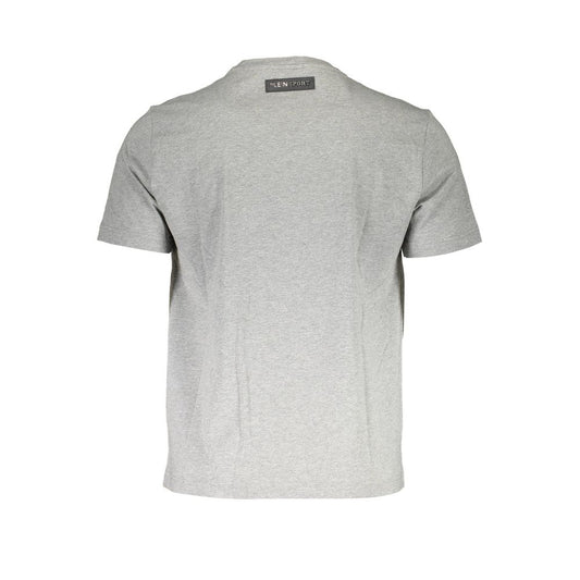 Gray Cotton Men T-Shirt