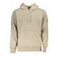 Beige Cotton Hooded Sweatshirt