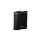 Black Leather Double Card Wallet