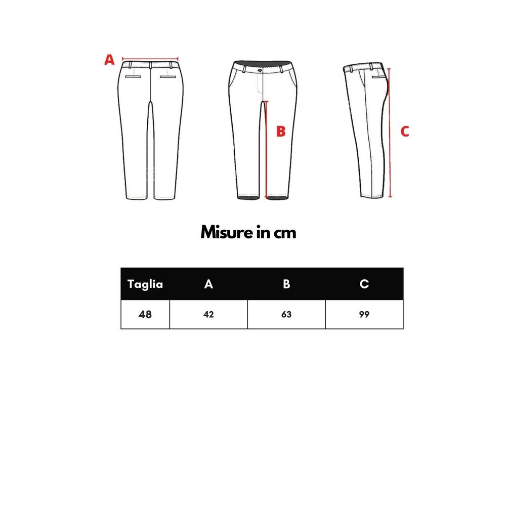 Red Polyamide Jeans & Pant