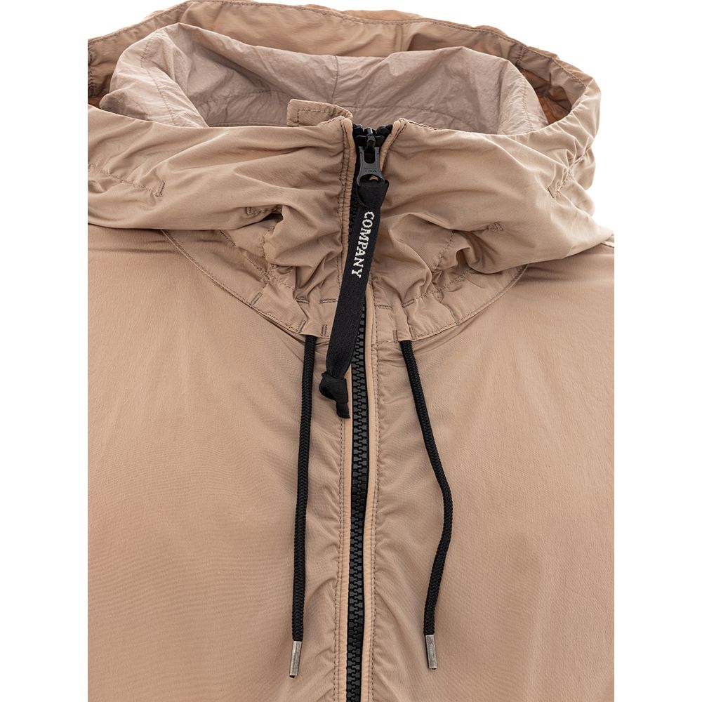 Elevated Urban Style Beige Polyamide Jacket