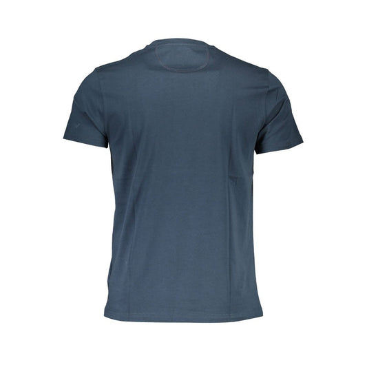 Blue Cotton Men T-Shirt