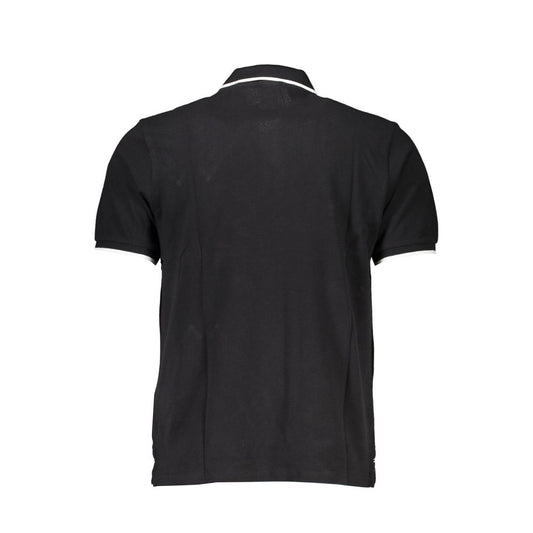 Black Cotton Polo Shirt