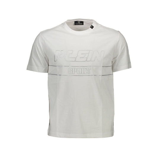 White Cotton Men T-Shirt