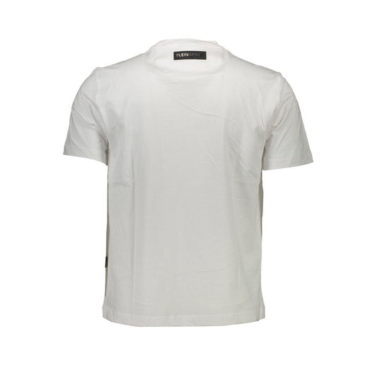 White Cotton Men T-Shirt