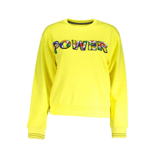 Yellow Cotton Women Sweater