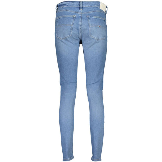 Light Blue Cotton Jeans & Pant