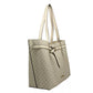 Emilia Large Signature PVC Tote Bag Purse Light Cream