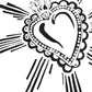 White Sacred Heart Short Sleeve Men T-shirt