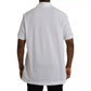 White Logo Collared Short Sleeve T-shirt