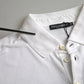 White Logo Collared Short Sleeve T-shirt