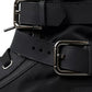 Black Nylon NS1 High Top Sneakers Shoes