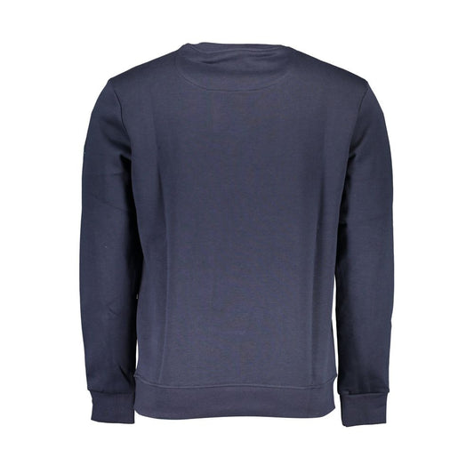 Blue Cotton Men Sweater