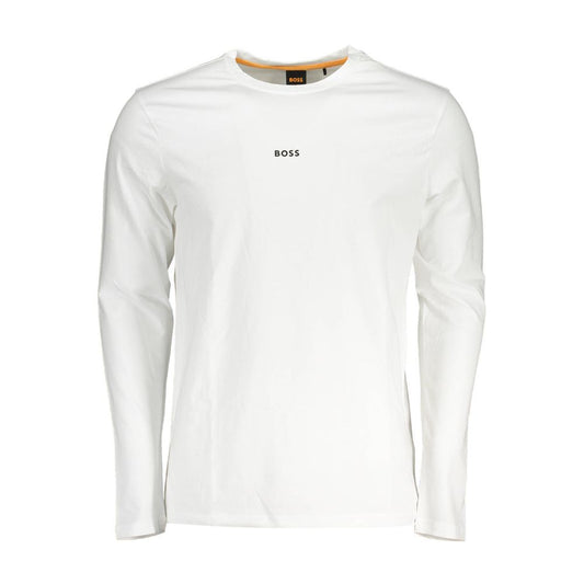 White Cotton Men T-Shirt