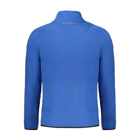 Blue Polyester Men Sweater