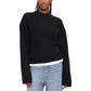 Black Polyester Sweater