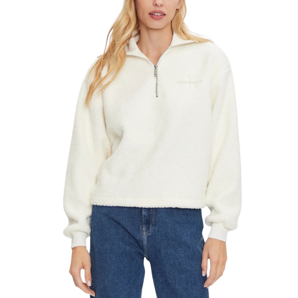 Cream Polyester Sweater