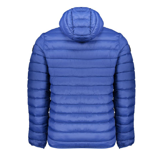 Blue Polyamide Men Jacket