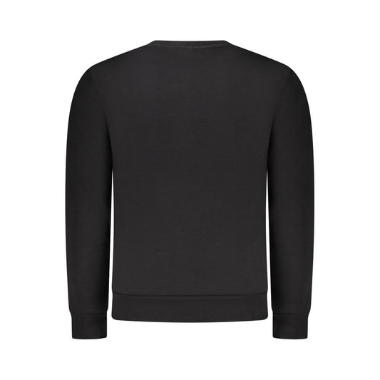 Black Cotton Men Sweater