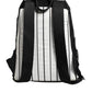 Black White Vulcano Royal King Print Men Backpack Bag