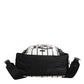 Black White Vulcano Royal King Print Men Backpack Bag