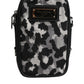 Multicolor Camouflage Jacquard Logo Plaque Crossbody Bag